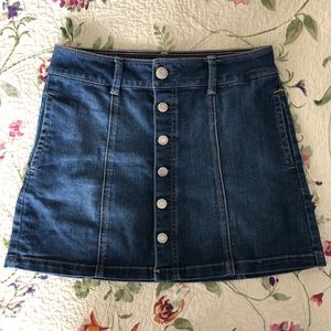 American Eagle Denim Button Skirt